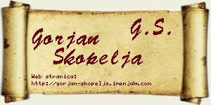 Gorjan Škopelja vizit kartica
